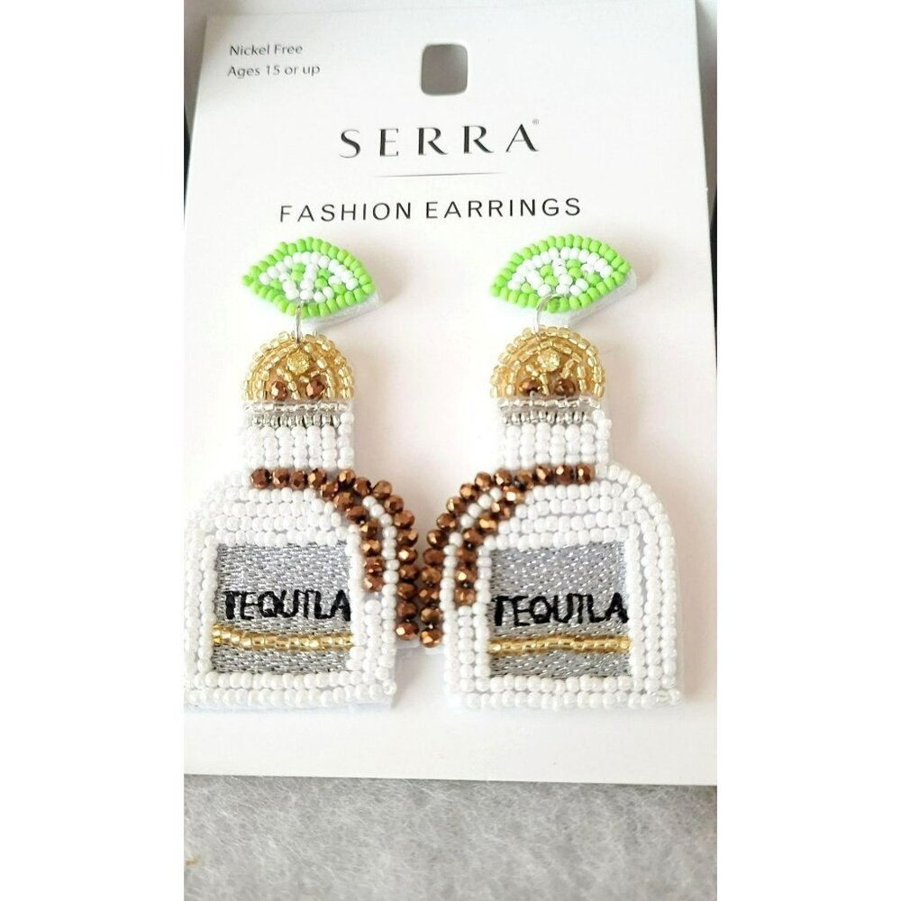 NEW - SERRA - Tequila Dangle Earrings (SKU: 0181)